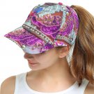 Pink Printed Snapback Hat