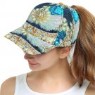 Teal Printed Snapback Hat