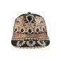 Black and Gold Printed Snapback Hat