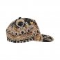 Black and Gold Printed Snapback Hat