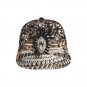 Gold Metallic Printed Snapback Hat
