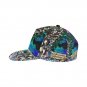 Ombre Blue Sequin Printed Snapback Hat