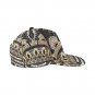 Gold Studded Black Rhinestone Printed Snapback Hat