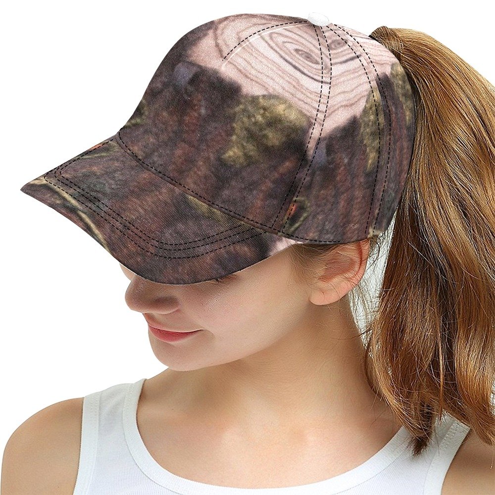 Felted Tree Stump Printed Snapback Hat