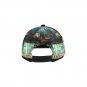 Mint Green Mirrored Tropical Feather Printed Snapback Hat