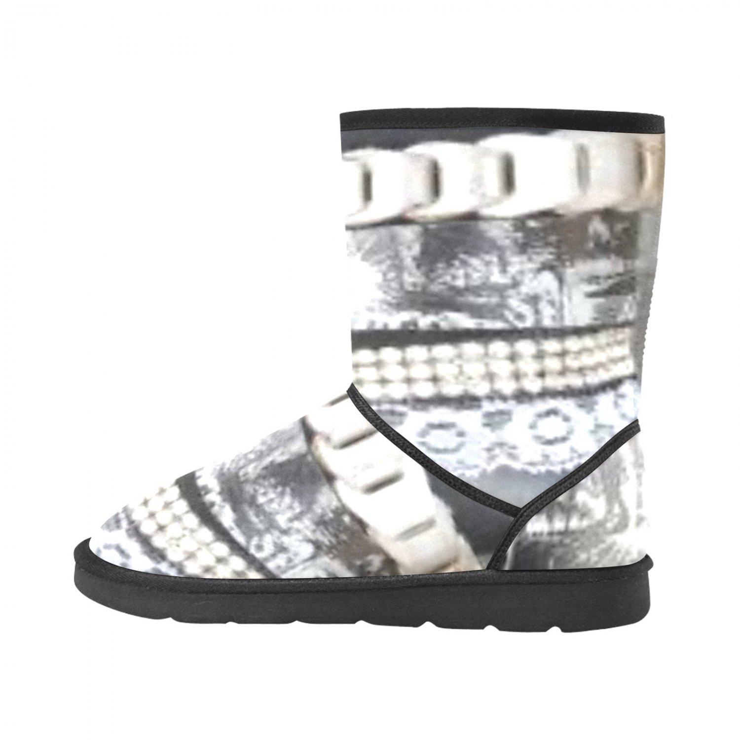 Chain Metal Printed Winter Boots
