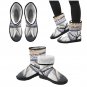 Feather Studded Safari Printed Winter Boots