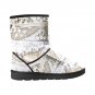 Lacey White Cowrie Shell Printed Winter Snow Boots
