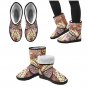 Leather Texture Printed Winter Snow Boots