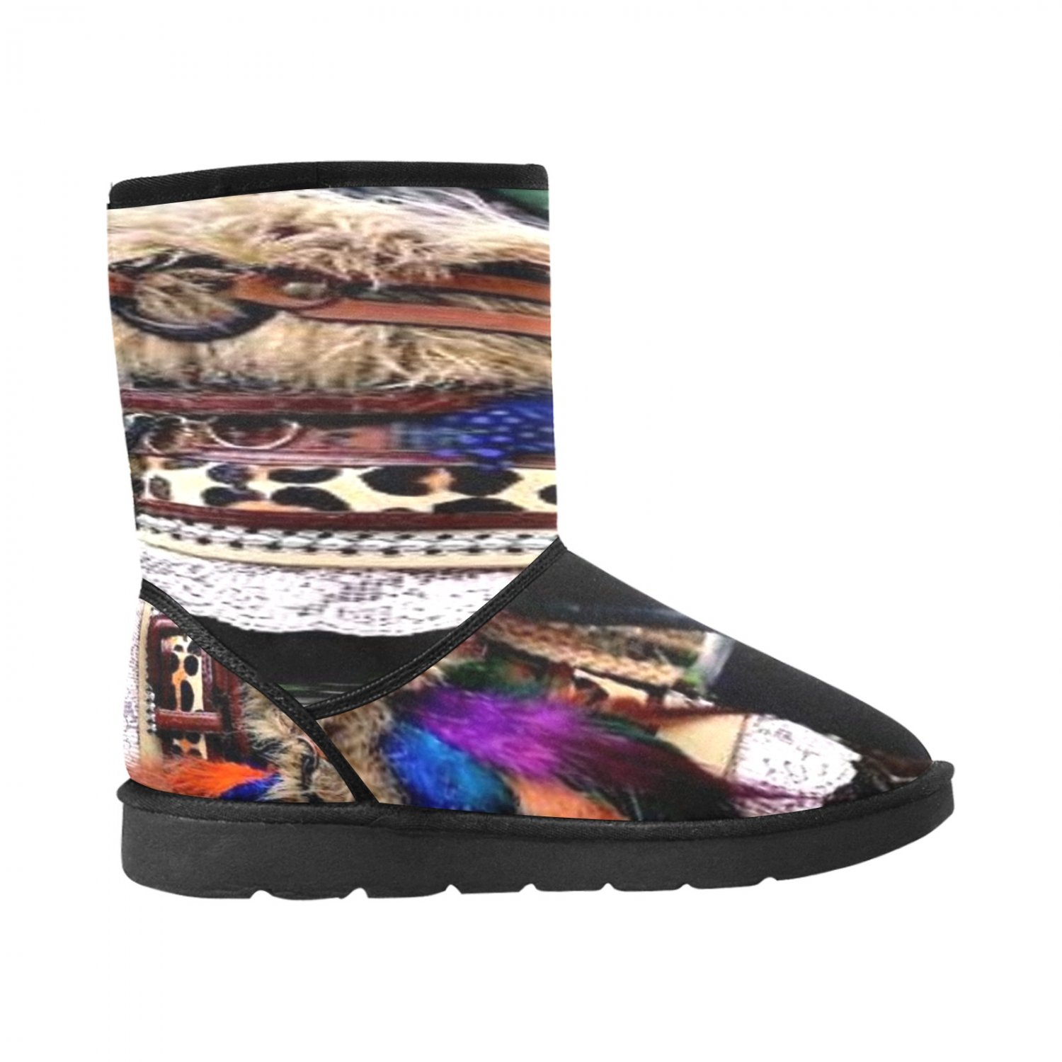 Leopard Fur Jungle Beat Printed Winter Snow Boots