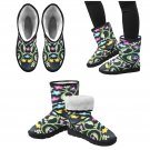 Neon Vines Printed Winter Snow Boots