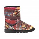 Ruby Textured Boho Printed Winter Snow Boots