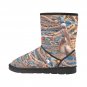 Seafaring Mermaid Net Printed Winter Snow Boots