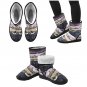 Violet Denim Boho Printed Winter Snow Boots