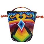 Wayuu Tapestry Crochet Print Drawstring Bucket Bag