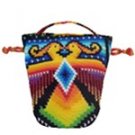 Wayuu Tapestry Crochet Print Drawstring Bucket Bag