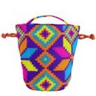 Wayuu Tapestry Crochet Print Drawstring Bucket Bag