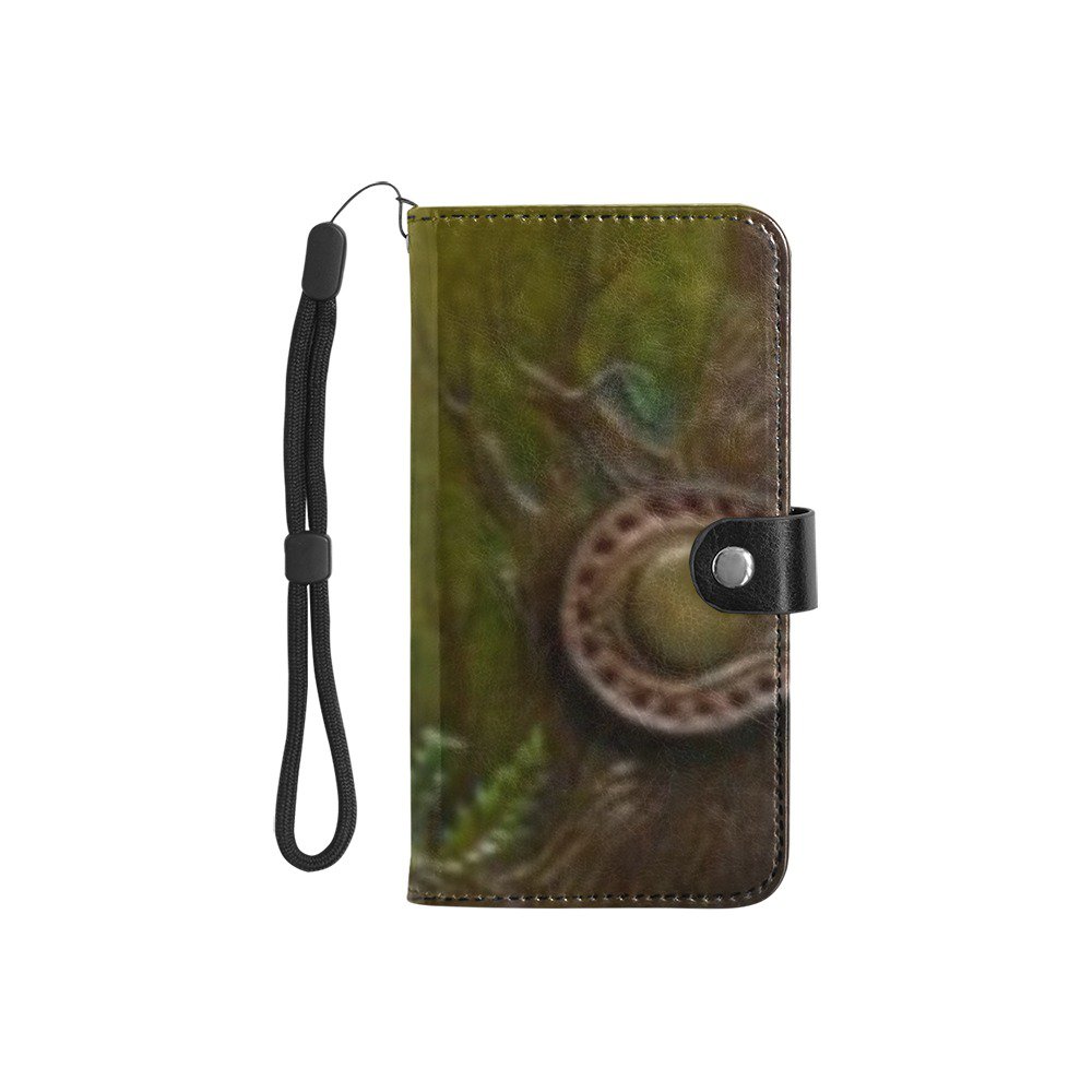 Green Owl Tooled Imitation Leather Wallet
