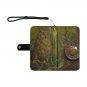 Green Owl Tooled Imitation Leather Wallet