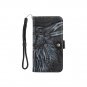 Jet Black Raven Tooled Imitation Leather Wallet