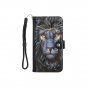 Lightning Black Electric Lion Tooled Imitation Leather Wallet