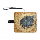Raven Tooled Imitation Leather Wallet