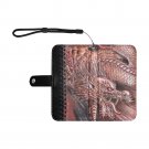 Red Dragon Tooled Imitation Leather Wallet