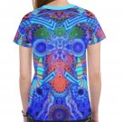 Abstract Geometric Electric Blue T-shirt