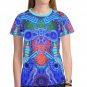 Abstract Geometric Electric Blue T-shirt