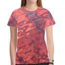 Red Abstract Wave T-shirt