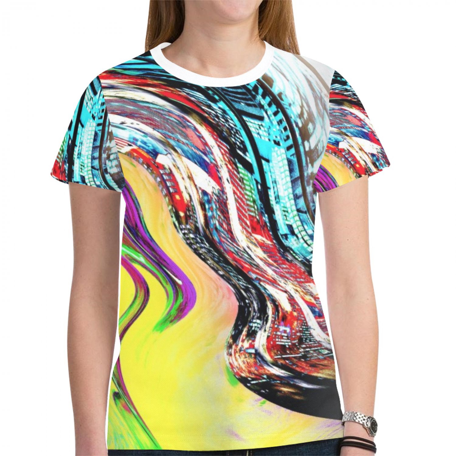 Abstract Paint Flow T-shirt