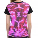 Hot Pink Abstract Geometric T-shirt