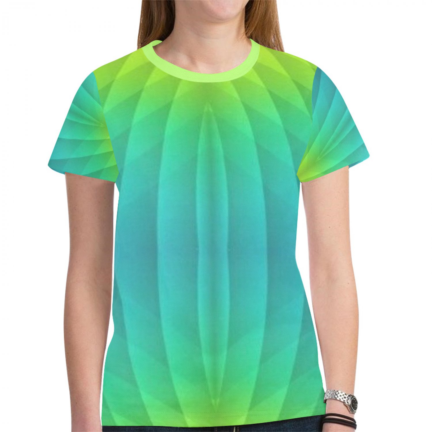Green Abstract T-shirt