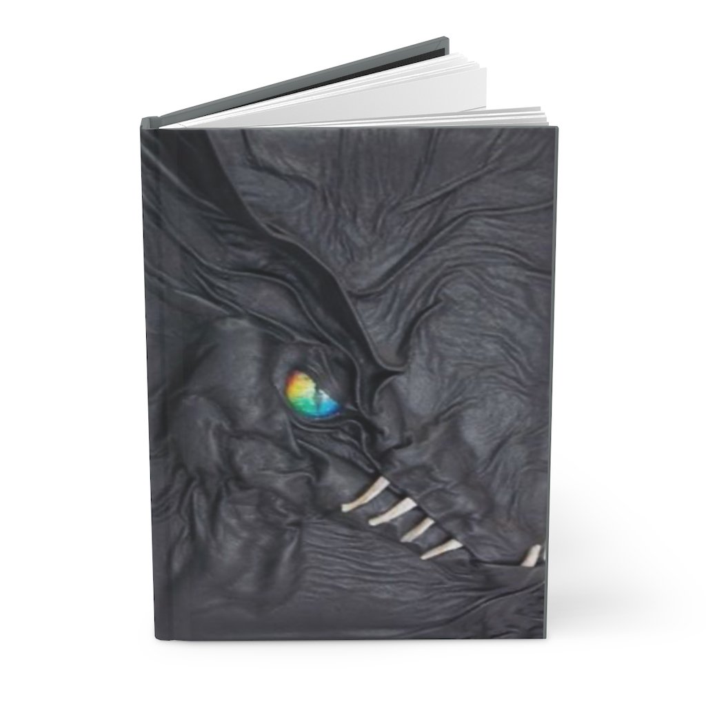 Black Leather Dragon Snout Hardcover Journal