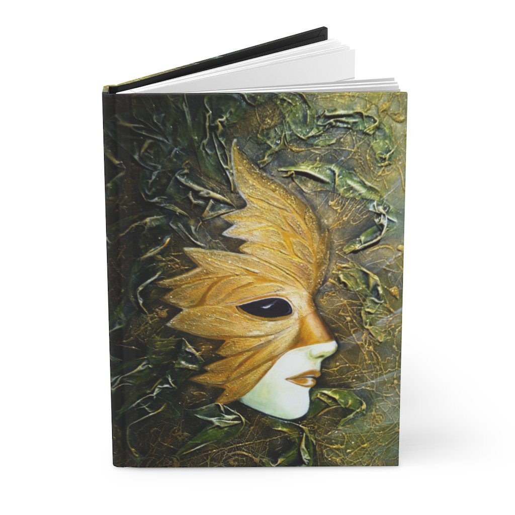 Leather Mask Hardcover Journal
