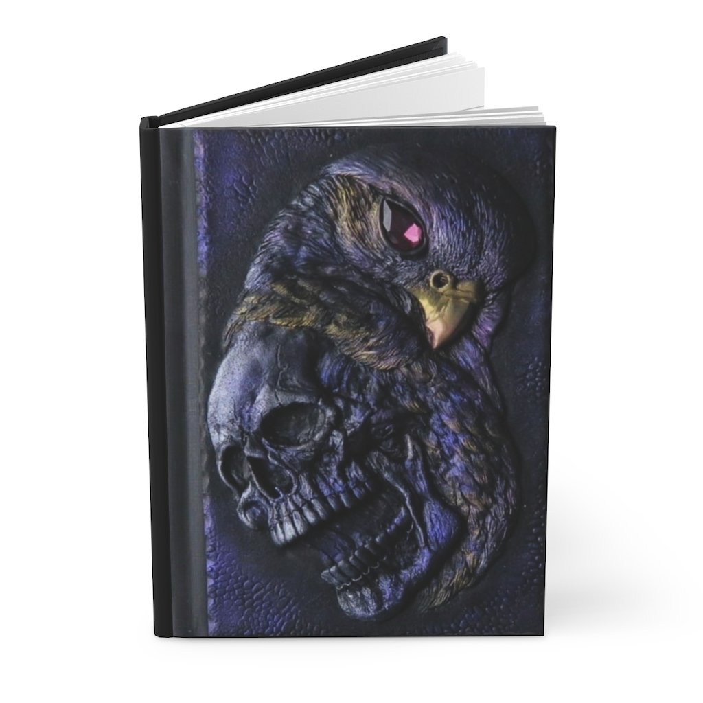 Raven and Skull Hardcover Journal