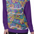 Afro Print Women's Off-Shoulder Sweatshirt