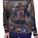 Art Historian Tiger All-Over Print Women's Off-Shoulder Sweatshirt