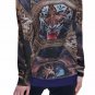 Art Historian Tiger All-Over Print Women's Off-Shoulder Sweatshirt