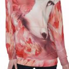 Red Butterfly Fox All-Over Print Women's Off-Shoulder Sweatshirt