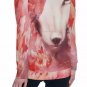 Red Butterfly Fox All-Over Print Women's Off-Shoulder Sweatshirt