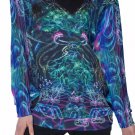 Huachuma All-Over Print Women's Off-Shoulder Sweatshirt