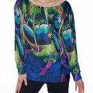 Sloth All-Over Print Women's Off-Shoulder Sweatshirt