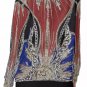 Balmain Golden All-Over Print Women's Off-Shoulder Sweatshirt
