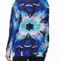 Blue Mandala All-Over Print Women's Off-Shoulder Sweatshirt