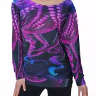 Galaxy Octopus All-Over Print Women's Off-Shoulder Sweatshirt