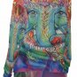 Ganesha Rainbow All-Over Print Women's Off-Shoulder Sweatshirt