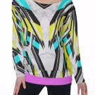 Geometric All-Over Print Women's Off-Shoulder Sweatshirt