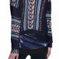 Geometric Stripes All-Over Print Women's Off-Shoulder Sweatshirt