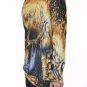 Golden Skull All-Over Print Women's Off-Shoulder Sweatshirt